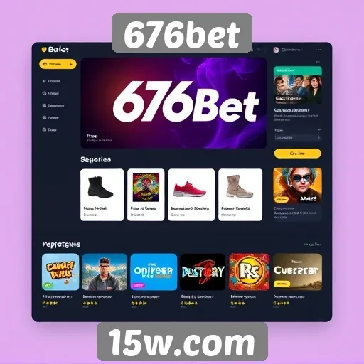 Interface do usuário no site 676bet é amigável